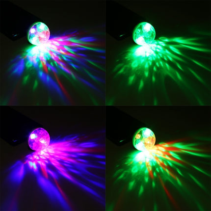 4W RGB USB LED Crystal Magic Ball Stage Light with Type-C Adapter-garmade.com