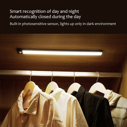 20cm Original Xiaomi YEELIGHT LED Smart Human Motion Sensor Light Bar Rechargeable Wardrobe Cabinet Corridor Wall Lamps(Silver)-garmade.com