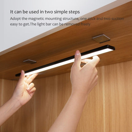 40cm Original Xiaomi YEELIGHT LED Smart Human Motion Sensor Light Bar Rechargeable Wardrobe Cabinet Corridor Wall Lamps(Silver)-garmade.com