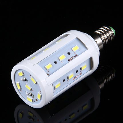 5W PC Case Corn Light Bulb, E14 380LM 24 LED SMD 5730, AC 85-265V(White Light)-garmade.com