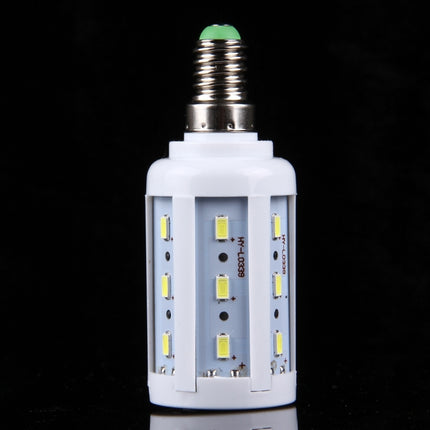 5W PC Case Corn Light Bulb, E14 380LM 24 LED SMD 5730, AC 85-265V(White Light)-garmade.com
