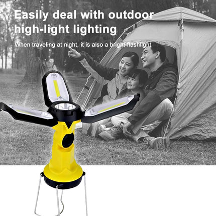 Multifunctional USB Charging Camping Lamp Outdoor Tent Portable Lamp Flashlight Table Lamp (Red)-garmade.com