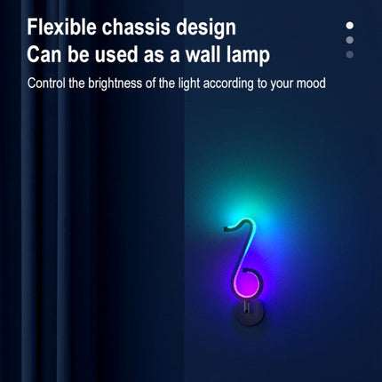 Home RGB Illusory Color Musical Note Light Desk Lamp-garmade.com