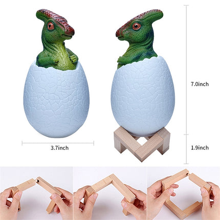 Parasaurolophus Shape Creative Touch 3D Decorative Night Light, 16-color Patting Remote Control Version-garmade.com