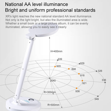 LED Student Learning Eye Protection Foldable Rechargeable Desk Lamp, Built-in 2000mAh Battery-garmade.com