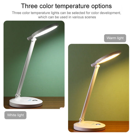 LED Student Learning Eye Protection Foldable Rechargeable Desk Lamp, Built-in 4000mAh Battery-garmade.com