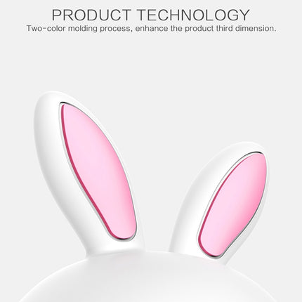 Happy Rabbit Creative Touch 3D LED Decorative Night Light, AAA Battery Version (Pink)-garmade.com