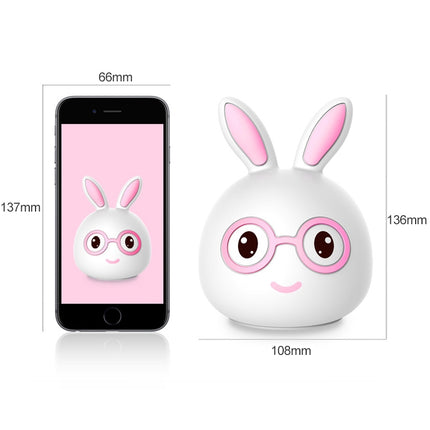 Happy Rabbit Creative Touch 3D LED Decorative Night Light, AAA Battery Version (Blue)-garmade.com