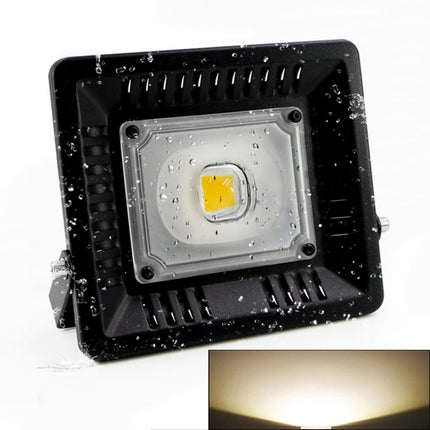 30W Waterproof 3000K Warm White Light LED Floodlight Lamp, Luminous Flux: > 2400LM, PF > 0.9, RA > 80, AC 90-140V-garmade.com