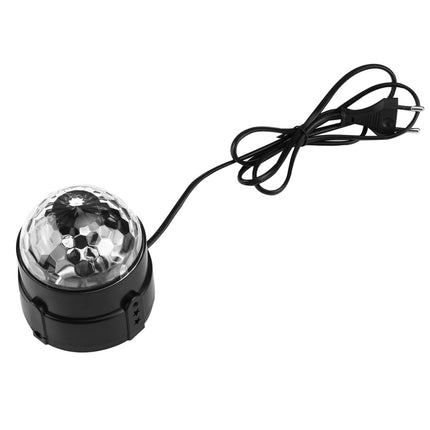 1W x 3 Mini Rotating Magic Ball LED Stage Light, with Remote Control, EU Plug-garmade.com