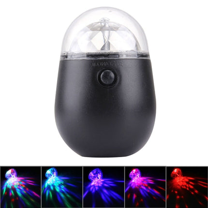 3W Mini 3ATM water resistant Rotating Magic Ball LED Stage Light, with Bicycle Mount-garmade.com