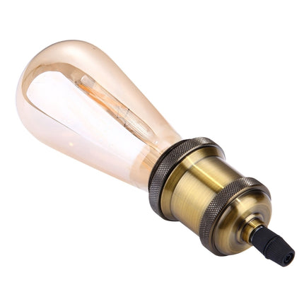E27 Retro Vintage Screw Bulb Base Lamp Bulb Holder, Not Included Light Bulb, AC 85-265V(Gold)-garmade.com