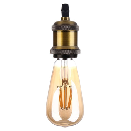 E27 Retro Vintage Screw Bulb Base Lamp Bulb Holder, Not Included Light Bulb, AC 85-265V(Gold)-garmade.com