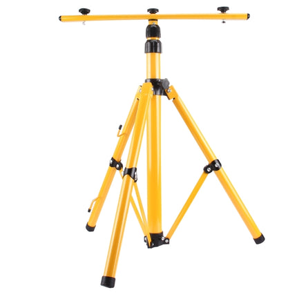 LED Flood Light Lamp Work Emergency Lamp Tripod Stand, LED Flood Light Not Included, Adjustable Maximum Height: about 150cm(Yellow)-garmade.com