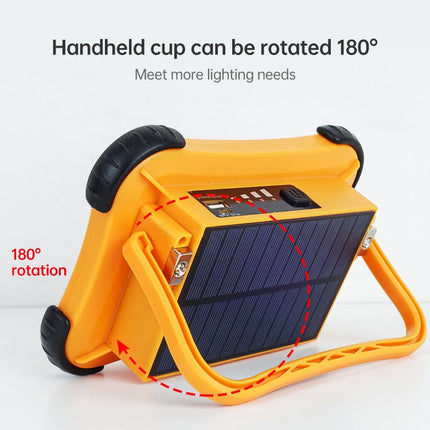 50W 32 LEDs Solar Portable Camping Light Magnetic Lighting Emergency Light with Four Levels of Brightness & Power Bank & Battery Indicator-garmade.com
