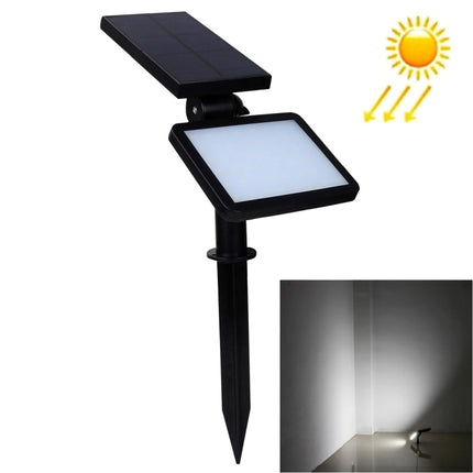 5.5V 1.6W Outdoor Solar Light, 48 LED SMD 2835 Light for Yard / Garden / Stairs / Outside Wall(White Light)-garmade.com