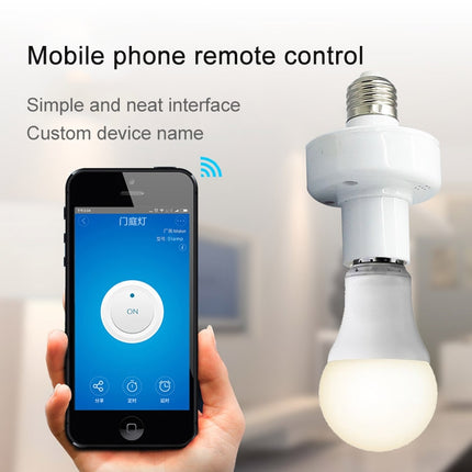Sonoff Slampher RF eWelink Phone APP WiFi 2.4GHz E27 Smart Light Lamp Bulb Holder with Alexa Echo Voice Control & Google Home for Smart Home, AC 90-250V-garmade.com
