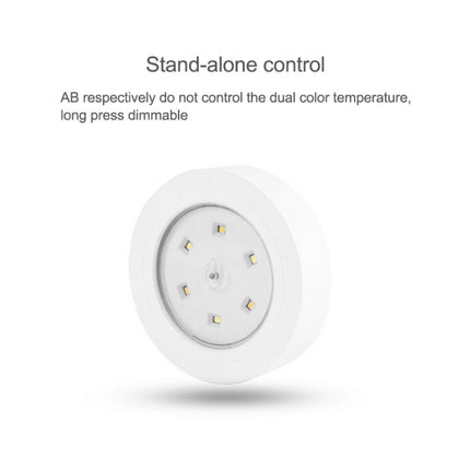 Warm White / White / Yellow Light LED Night Light, 6 LEDs Decoration Light for Car, Hotel, Corridor, Exhibition Hall, Wardrobe(White)-garmade.com