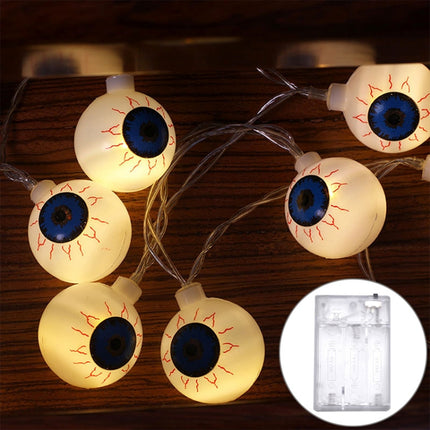 2.5m Ghost Eyes Design Halloween Series LED String Light, 20 LEDs 3 x AA Batteries Box Operated Party Props Fairy Decoration Night Lamp-garmade.com
