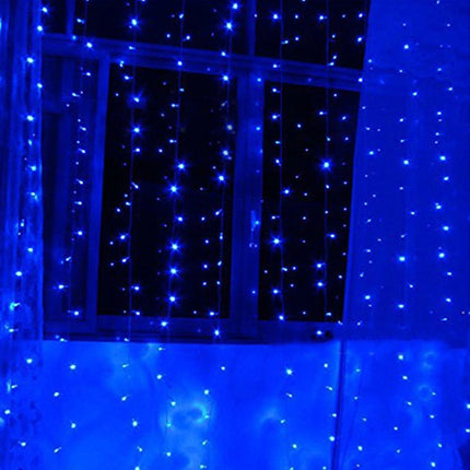 3.5m Blue Light LED Decoration Light, 96 LEDs Little Ice Bars String Light with End Joint & Multi-function Controller, EU Plug, AC 220V(Blue Light)-garmade.com