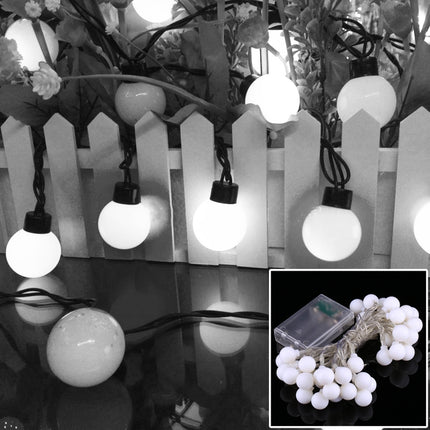 4m LED Decoration Light, 40 LEDs 3 x AA Batteries Powered String Light with 3-Modes, DC 4.5V(White Light)-garmade.com