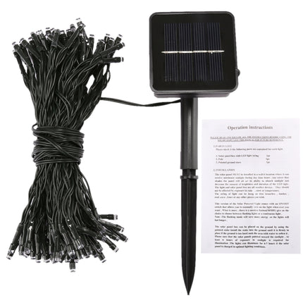 17m IP44 Waterproof Solar Panel Fairy Lamp, 100 LEDs Holiday Decorative Light-garmade.com