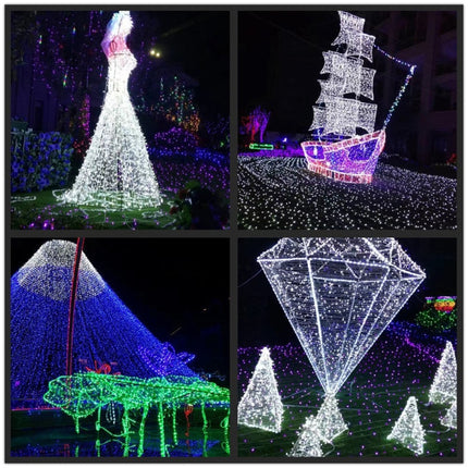 17m IP44 Waterproof Solar Panel Fairy Lamp, 100 LEDs Holiday Decorative Light-garmade.com