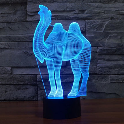 Camel Style 3D Touch Switch Control LED Light , 7 Color Discoloration Creative Visual Stereo Lamp Desk Lamp Night Light-garmade.com