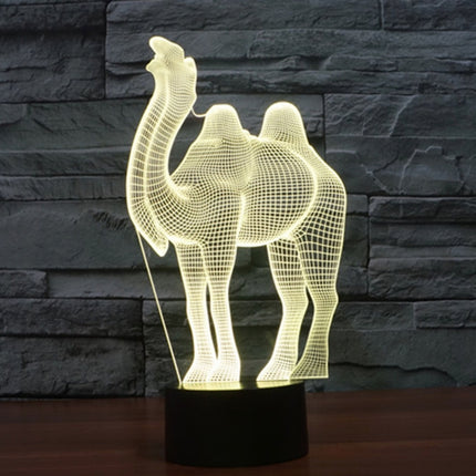 Camel Style 3D Touch Switch Control LED Light , 7 Color Discoloration Creative Visual Stereo Lamp Desk Lamp Night Light-garmade.com
