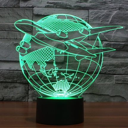 Fly out of Asia Style 3D Touch Switch Control LED Light , 7 Colour Discoloration Creative Visual Stereo Lamp Desk Lamp Night Light-garmade.com