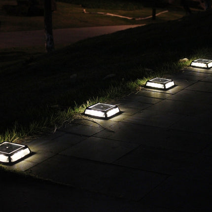 LED Corner Lamp Solar Powered Embedded Ground Lamp IP65 Waterproof Outdoor Garden Lawn Lamp-garmade.com