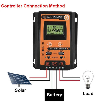 50A 12 / 24V Portable Solar Charging Controller-garmade.com