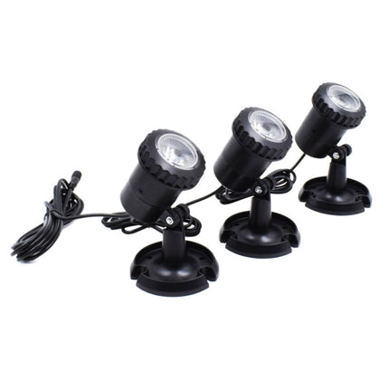 3 In 1 Red Green Blue Light Lawn Insertion Pool Diving Solar Spotlight-garmade.com