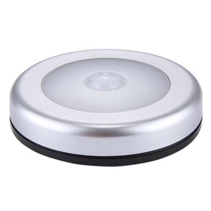 PIR Human Body Motion Sensor + Light Control White Light LED Night Light, 6 LEDs Mini Lamp for Closet / Cabinet / Stairways / Bedroom, Sensor Distance: 5m, DC 5V-garmade.com