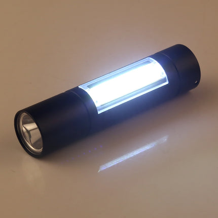 A1 USB Charging Waterproof Fixed Focus XPE + COB Flashlight with 3-Modes & Storage Box-garmade.com