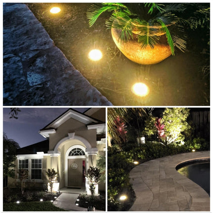 TG-JG00127 10 LEDs Solar Outdoor Waterproof Plastic Garden Decorative Ground Plug Light Intelligent Light Control Buried Light, White Light-garmade.com