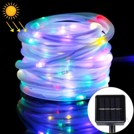 5m Casing Rope Light, Solar Panel water resistant 50 LED(Colorful Light)-garmade.com