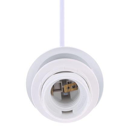 E27 Lamp Holder DIY Ceiling Chandelier Light Bulbs Screw Base Socket, Cable Length: 1m (White)-garmade.com