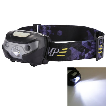 5W 4-Modes Waterproof White Light LED Head Lamp , 140LM Outdoor Mini USB Charging Body Motion Sensor with USB Cable for Running / Fishing-garmade.com