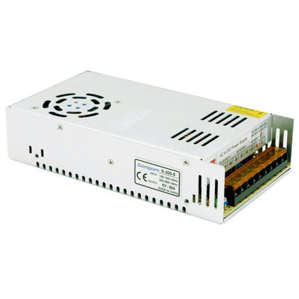 SOMPOM S-300-5 300W 5V 60A Switching Driver LED Light Strip Display Screen Lighting Monitor Power Supply-garmade.com
