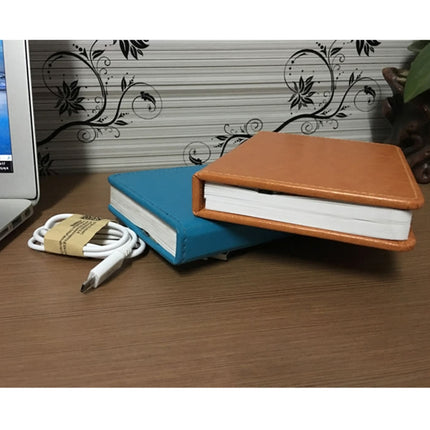 Foldable Pages RGB + Warm White Light Book Shape LED Light , Creative Portable USB Charging Big Size Night Light(Blue)-garmade.com