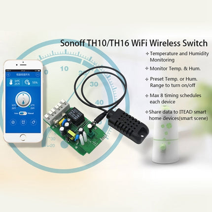 Sonoff TH-1 Temperature and Humidity Sensor for Sonoff TH10/TH16 WiFi Smart Switch-garmade.com