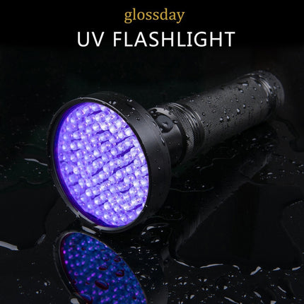 100 LED UV Flashlight Scorpion Detector Fluorescence Detector-garmade.com