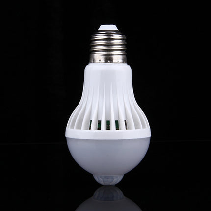 E27 5WInfrared Motion Sensor LED Light Bulb, Sensor Distance: 4-6m, AC 85-265V-garmade.com