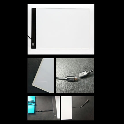 5W 3.5mm Ultra-thin USB A4 Paper LED Copy Pad Dimmable Digital Board Copy Desk Art Drawing Tracing Stencil Table Board-garmade.com