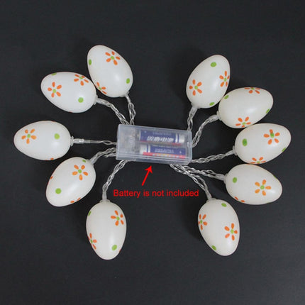 10 Bulbs LED Cute Easter Eggs Decorative Lamp Holiday Decorative Light Bulbs(Cool White)-garmade.com