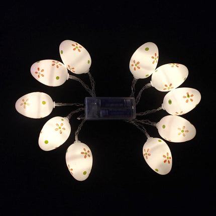 10 Bulbs LED Cute Easter Eggs Decorative Lamp Holiday Decorative Light Bulbs(Cool White)-garmade.com