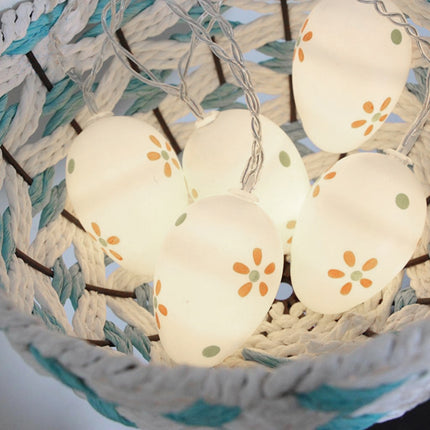 10 Bulbs LED Cute Easter Eggs Decorative Lamp Holiday Decorative Light Bulbs(Cool White)-garmade.com