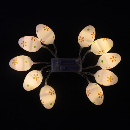 10 Bulbs LED Cute Easter Eggs Decorative Lamp Holiday Decorative Light Bulbs(Warm White)-garmade.com