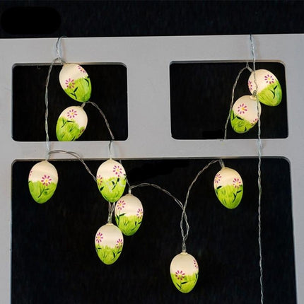 10 Bulbs LED Cute Easter Eggs Decorative Lamp Holiday Decorative Light Bulbs(Blue Light)-garmade.com